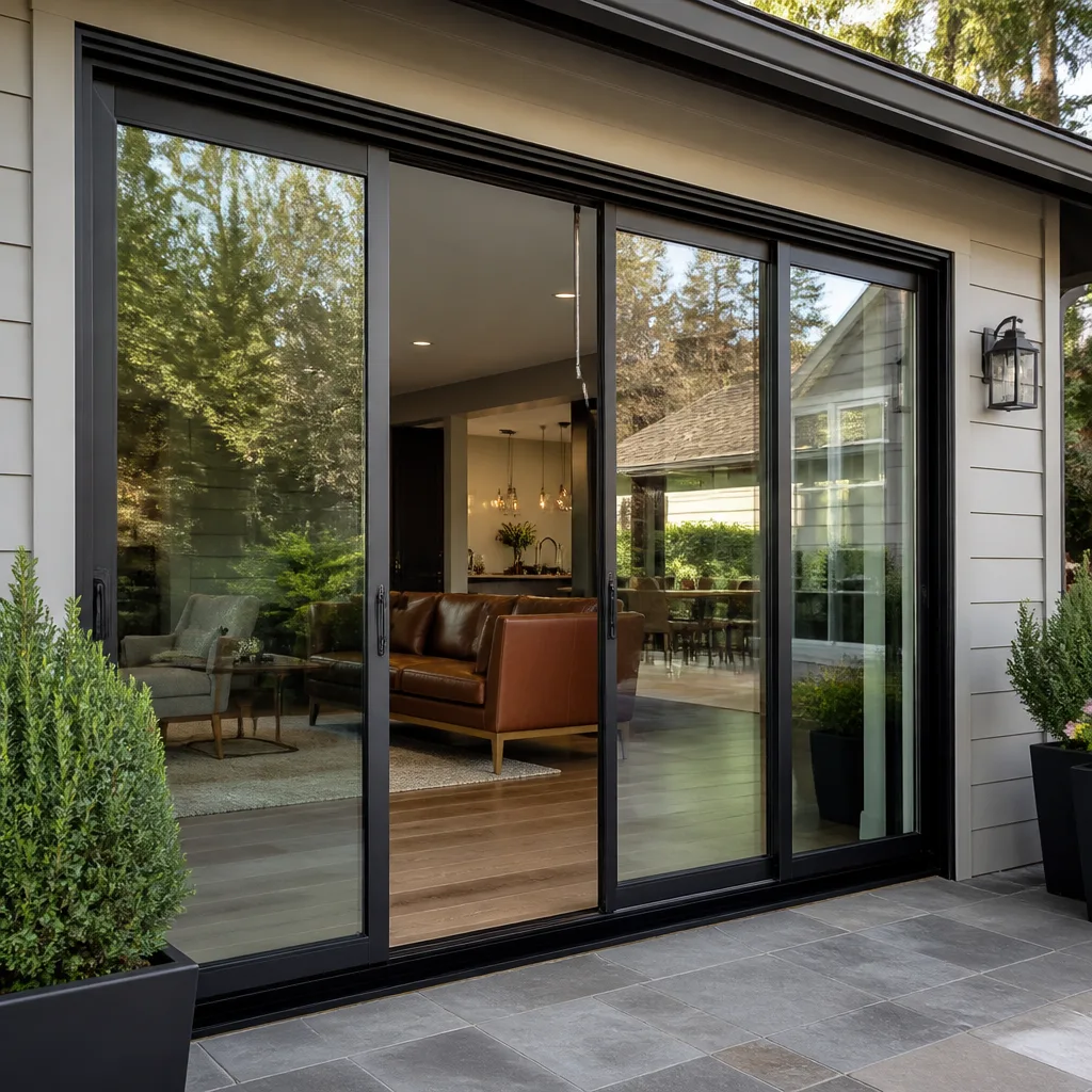 Sliding glass doors